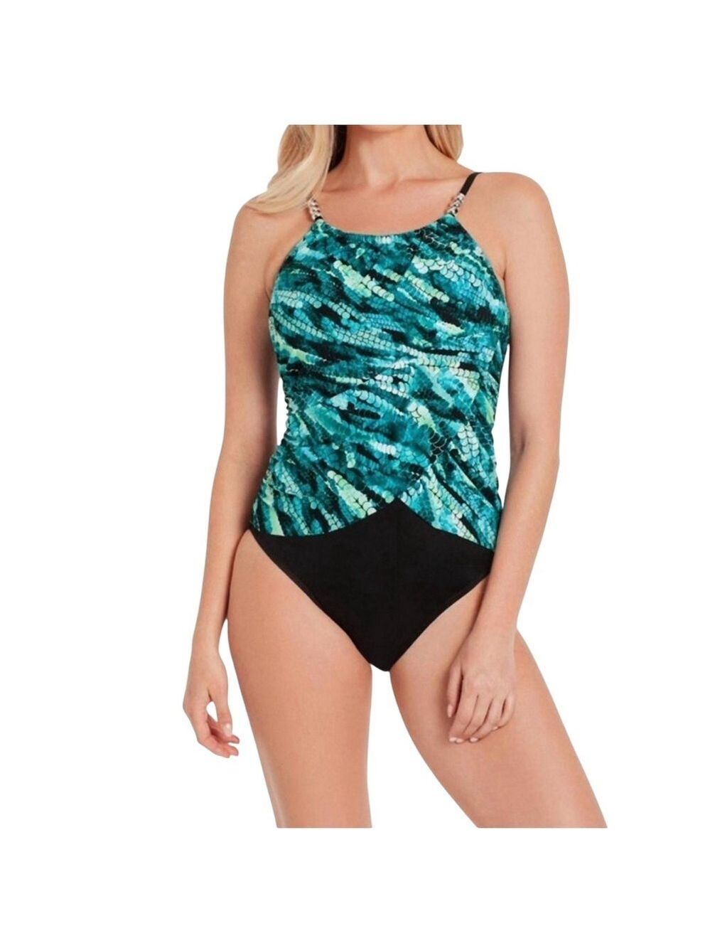 Magicsuit Teal and Black One Piece Swimsuit